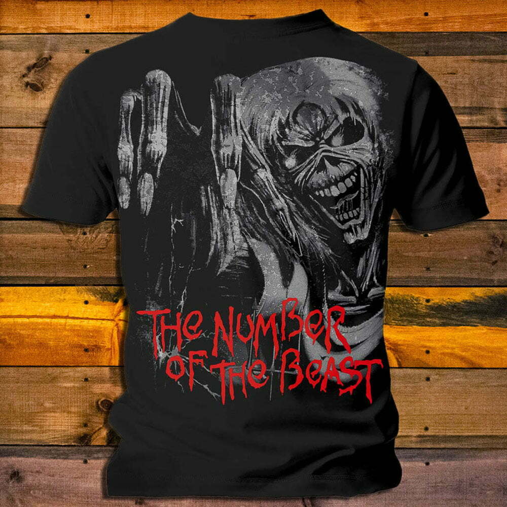 Тениска Iron Maiden The Number Of The Beast гръб