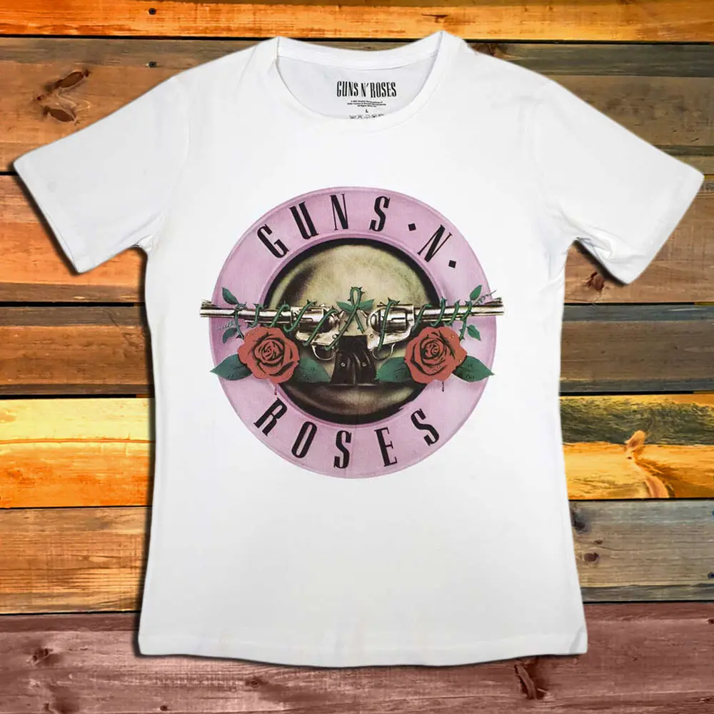 Дамска Тениска Guns N' Roses Classic Logo white