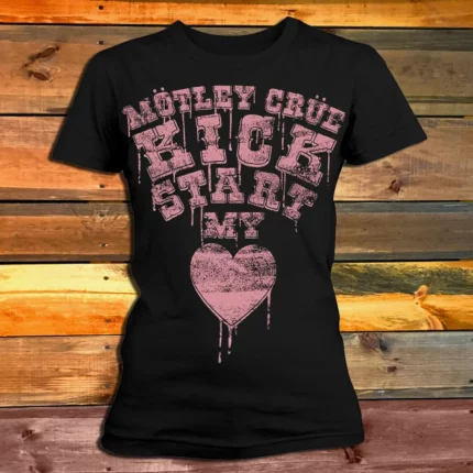 Дамска Тениска Motley Crue Ladies Kick Start My Heart