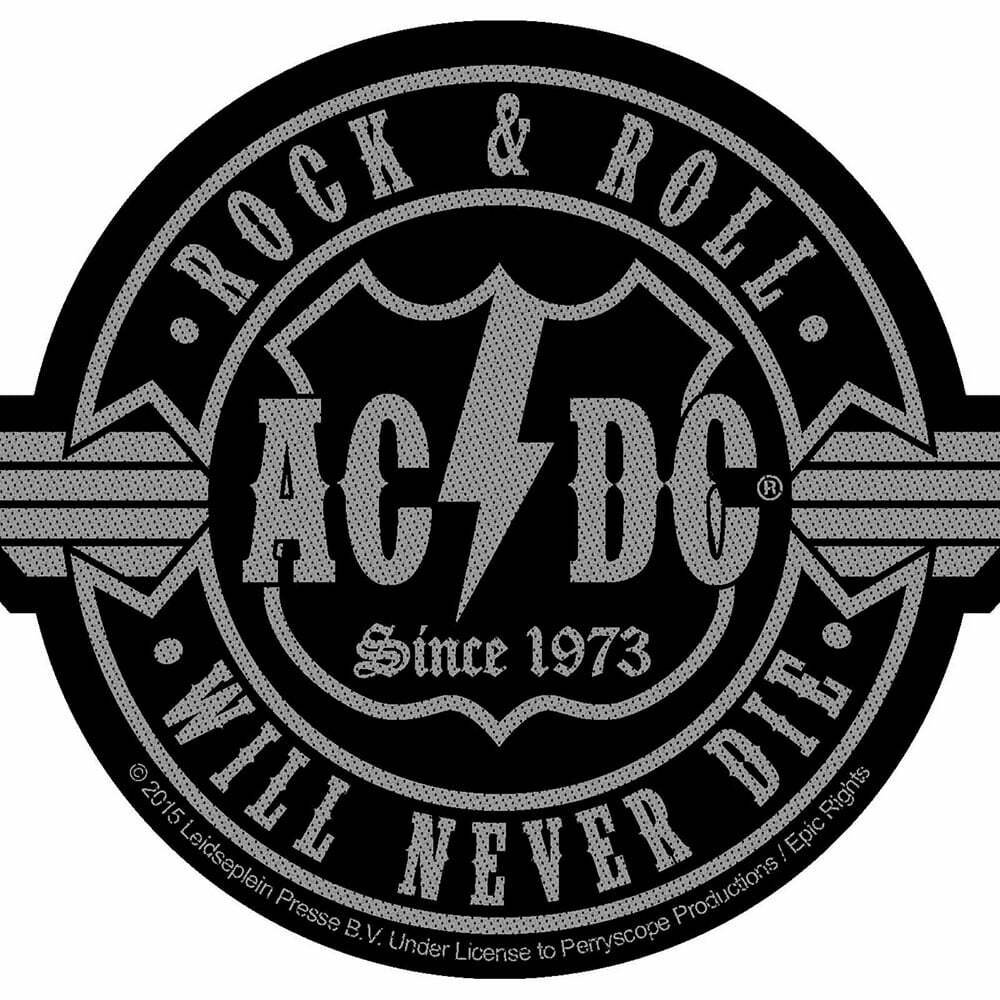 Нашивка AC/DC Rock 'N Roll Will Never Die