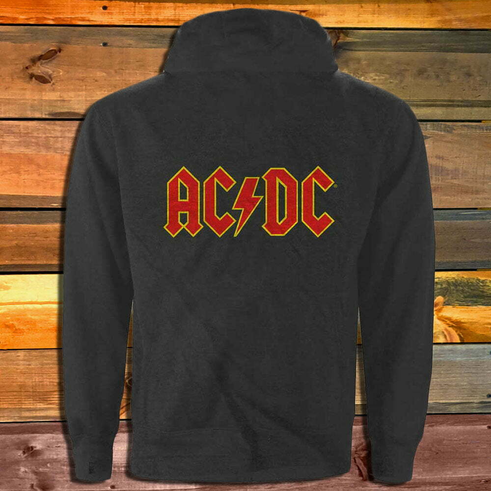 Суитчър с цип AC/DC - Logo гръб