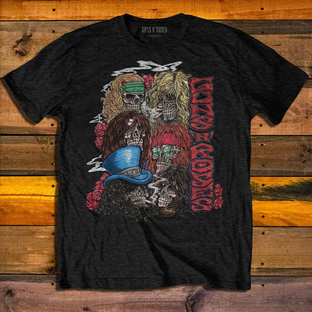 Тениска Guns N' Roses Stacked Skulls