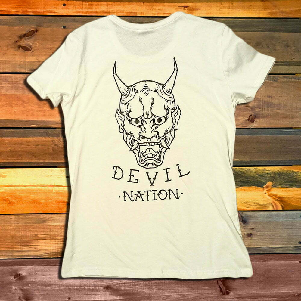 Дамска Тениска Dishonored Devil Nation White гръб