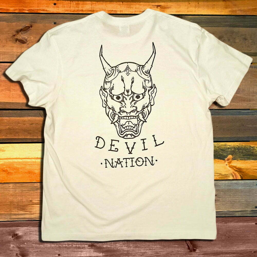 Тениска Dishonored Devil Nation White гръб
