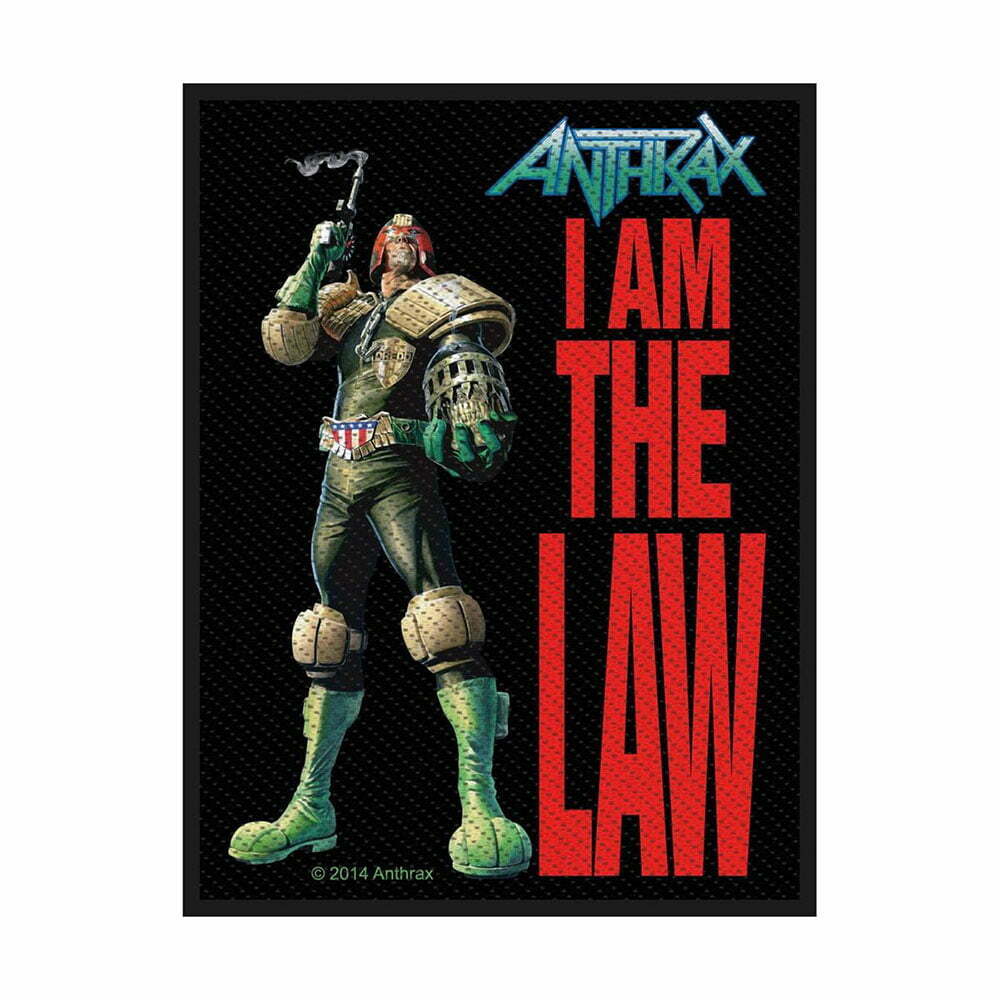Нашивка Anthrax I Am The Law