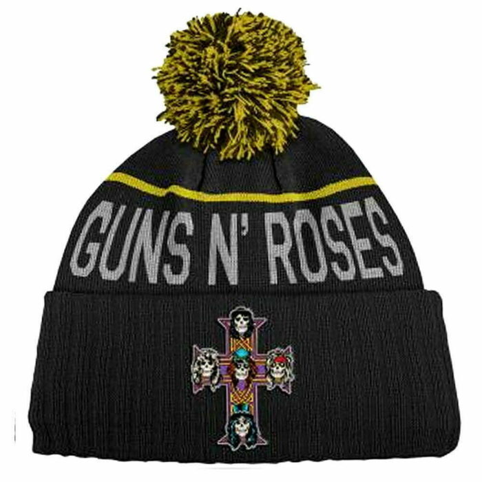 Зимна Шапка с помпон Guns N' Roses