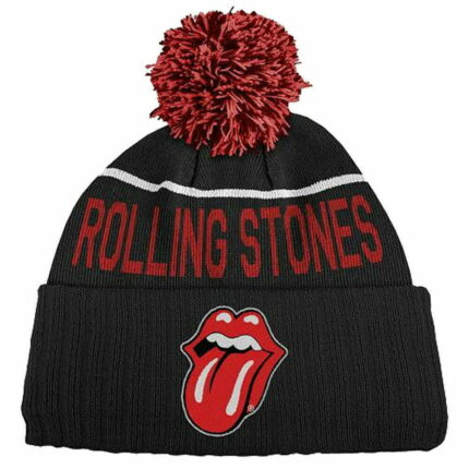 Зимна Шапка с помпон The Rolling Stones