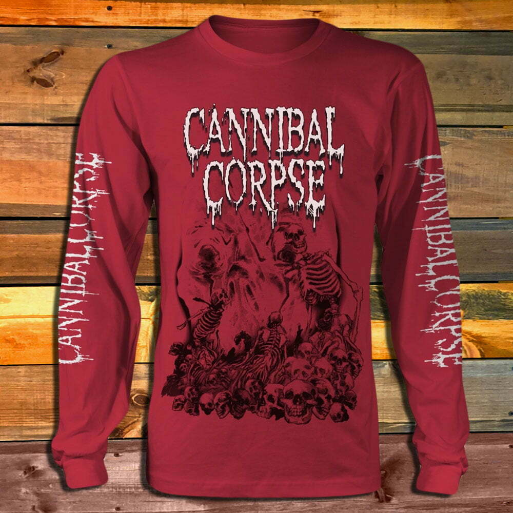 Тениска с дълъг ръкав Cannibal Corpse Pile Of Skulls