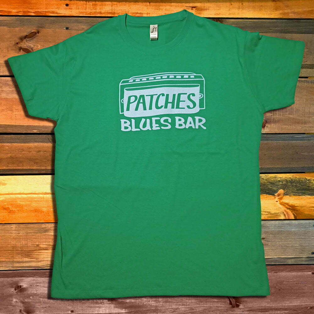 Тениска Patches Blues Bar green
