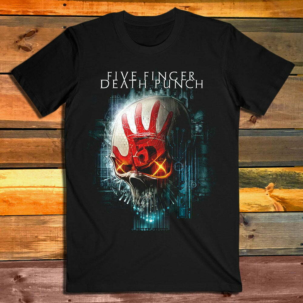 Тениска Five Finger Death Punch Interface Skull