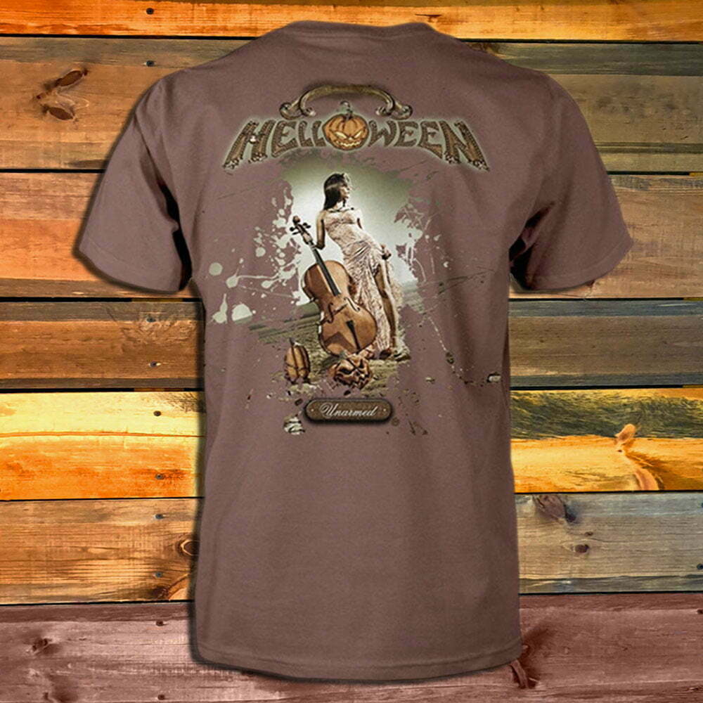 Тениска Helloween Unarmed light brown гръб