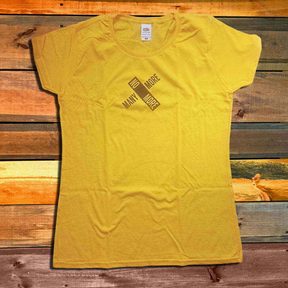 Дамска Тениска No More Many More logo yellow
