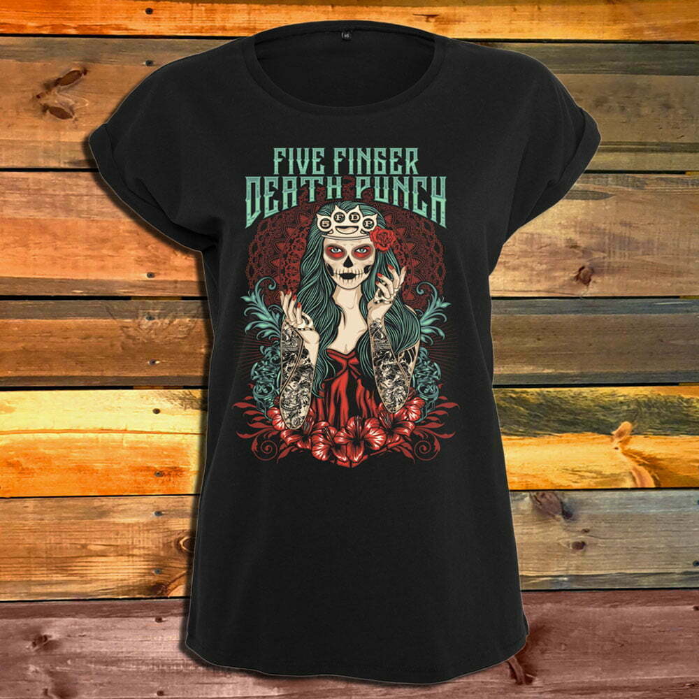 Дамска Тениска Five Finger Death Punch Lady Muerta