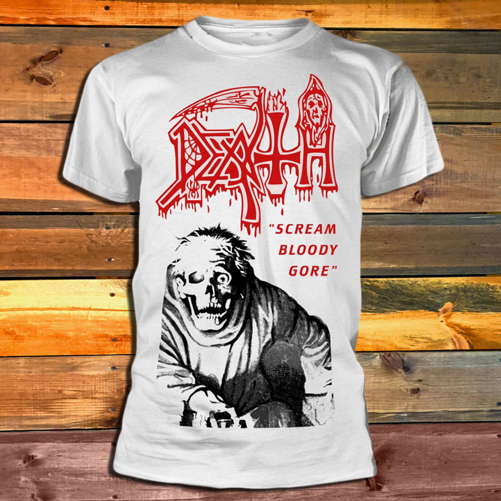 Тениска Death Scream Bloody Gore F&B white