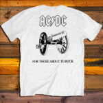 Тениска AC/DC For Those About To Rock white гръб