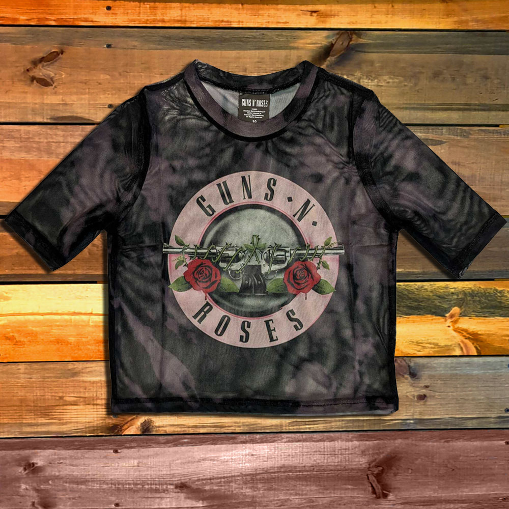 Дамска Къса Тениска/Мрежа/ Guns N' Roses Logo