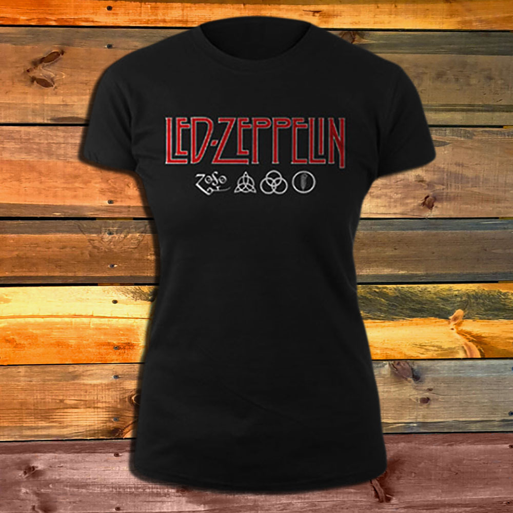 Дамска Тениска Led Zeppelin Logo & Symbols
