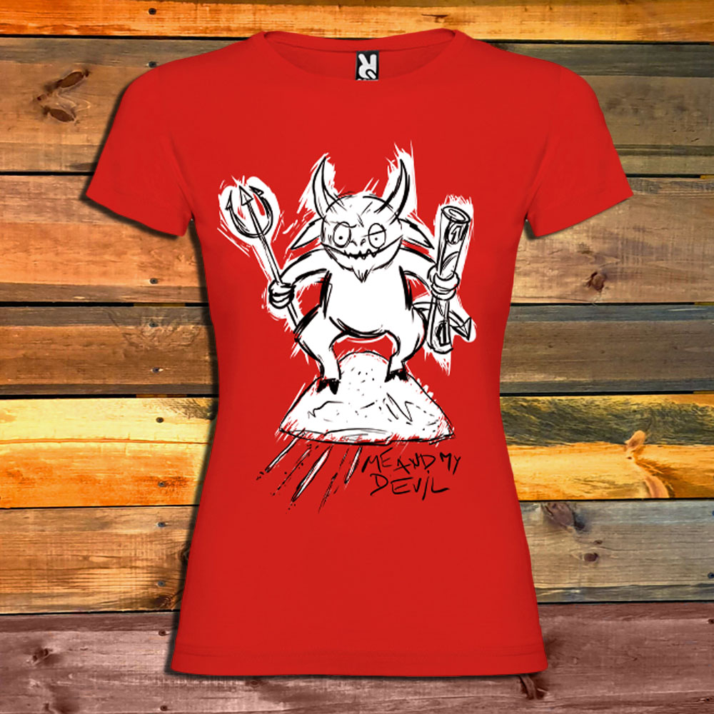 Дамска Тениска Me And My Devil - Devil red