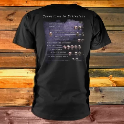 Тениска Megadeth Countdown To Extinction гръб