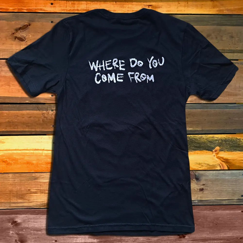 Тениска MoGa - Where Do You Come From B&W гръб