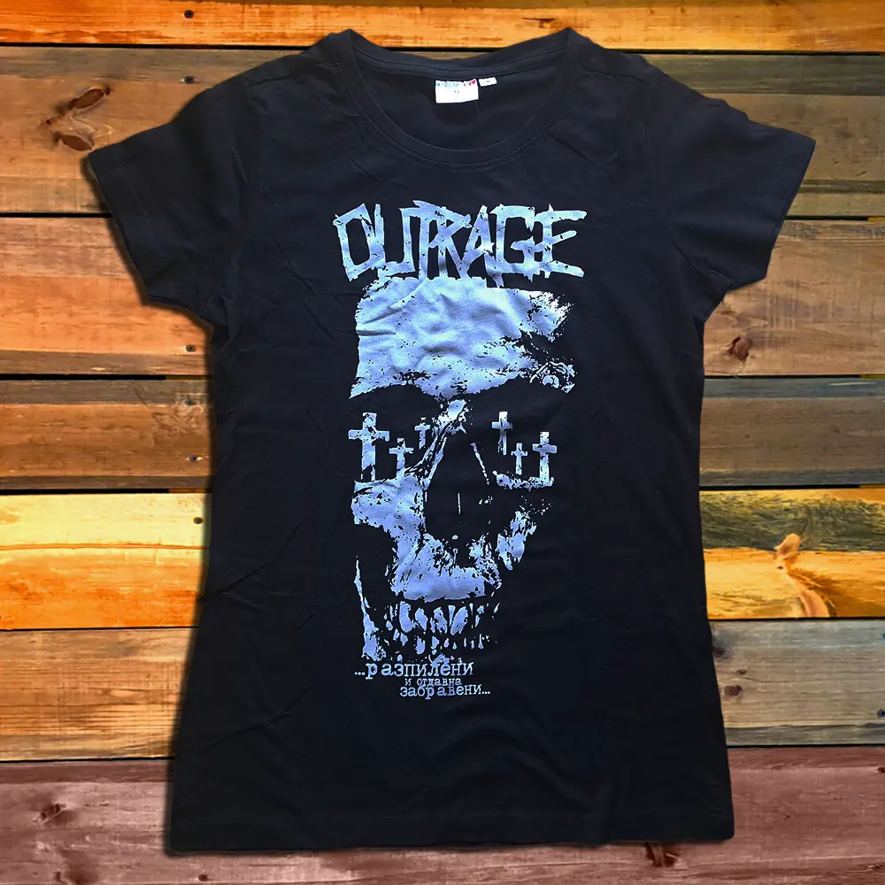 Дамска Тениска Outrage Skull