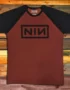 Тениска Nine Inch Nails Classic Logo bordo