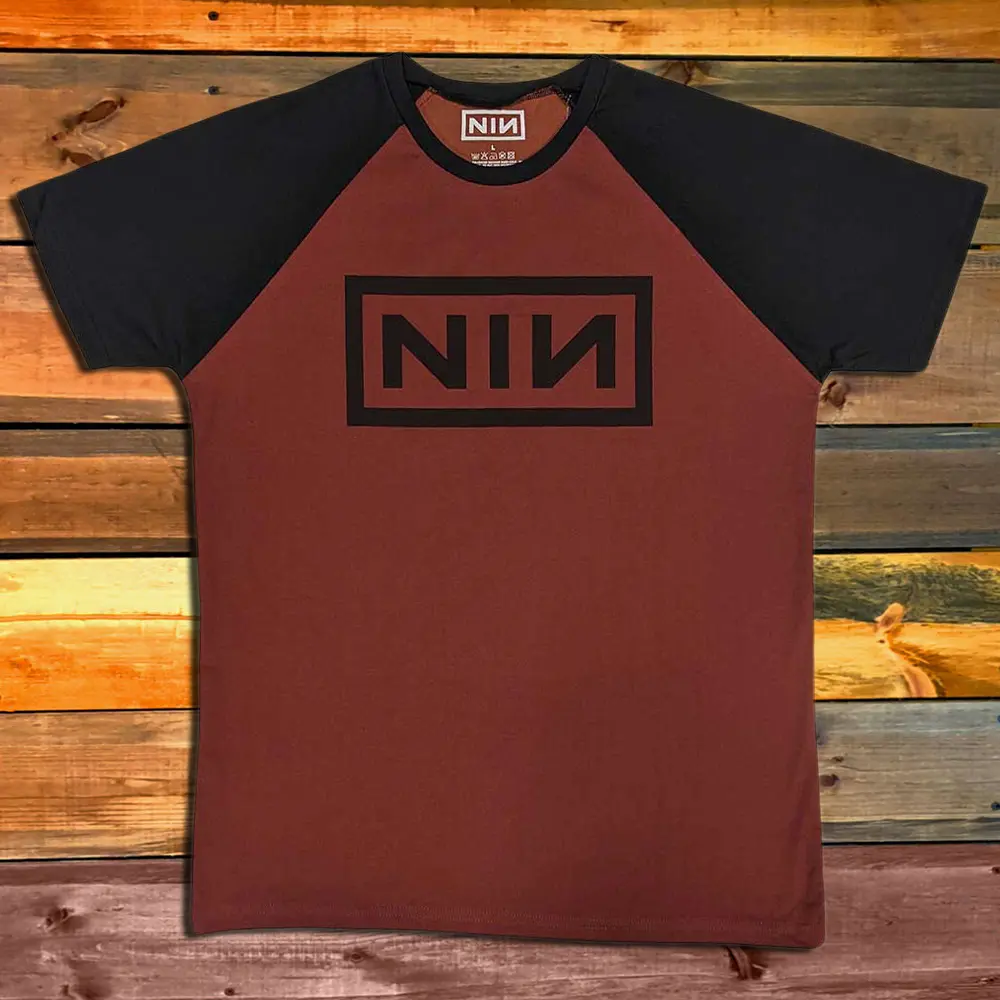 Тениска Nine Inch Nails Classic Logo bordo