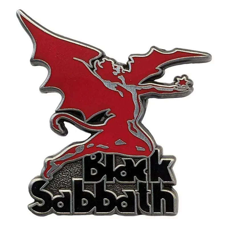 Метална значка Black Sabbath Logo & Daemon