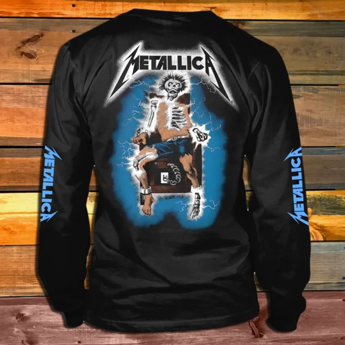 Тениска с дълъг ръкав Metallica Ride The Lightning гръб