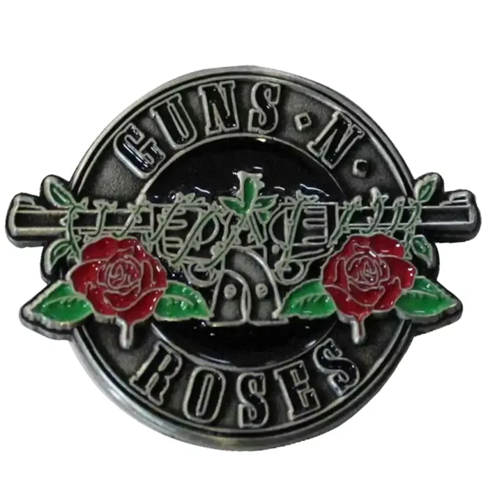 Значка Guns N' Roses Silver Circle Logo