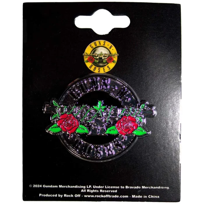 Значка Guns N' Roses Silver Circle Logo