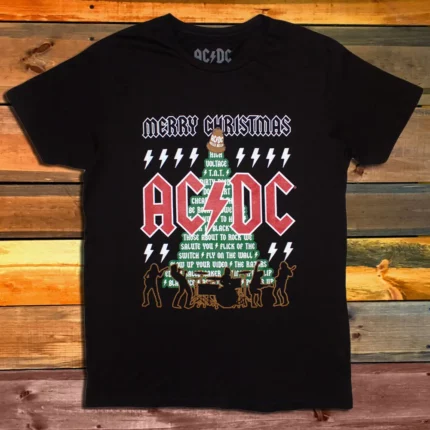 Тениска AC/DC Merry Christmas