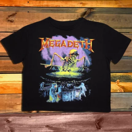 Дамска къса тениска Megadeth Contaminated