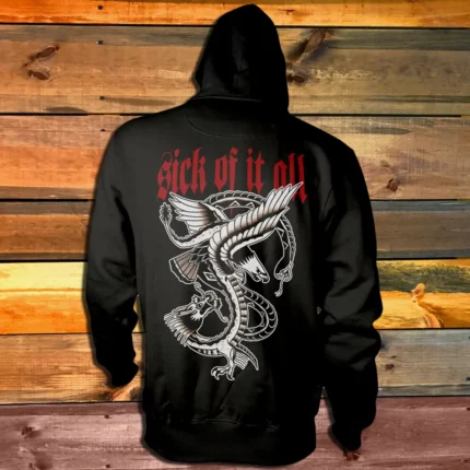 Суитчър Sick Of It All Eagle гръб