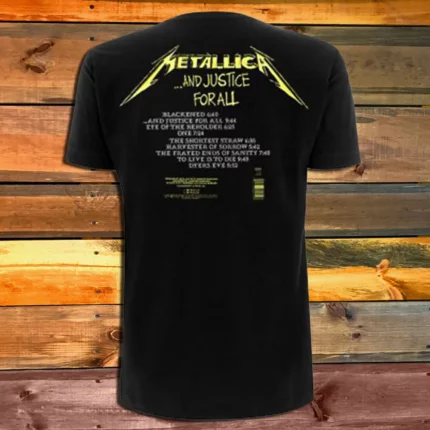 Тениска Metallica And Justice For All Tracks гръб