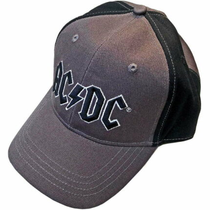 Шапка с козирка AC/DС - Logо - grey & black
