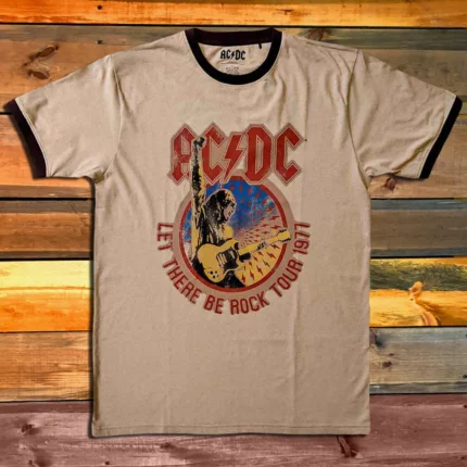 Тениска AC/DC - Let There Be Rock Tour '77