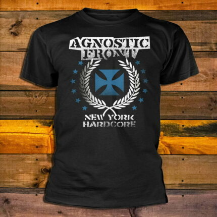 Тениска Agnostic Front - Blue Iron Cross