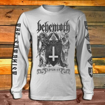 Тениска с дълъг ръкав Behemoth - The Satanist - white