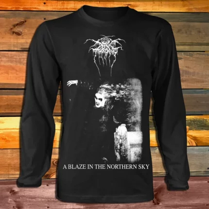 Тениска с дълъг ръкав Darkthrone - A Blaze In The Northern Sky/Logo