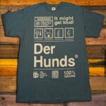 Тениска Der Hunds - Warnings - blue