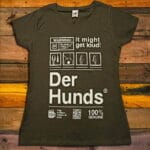 Дамска Тениска Der Hunds - Warnings - grey