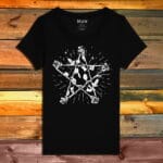 Дамска Тениска EVILGOAT - Pentagram & Roses