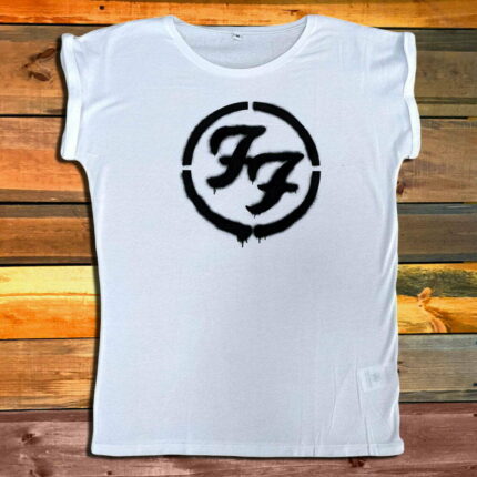 Дамска Тениска Foo Fighters - Logo - white