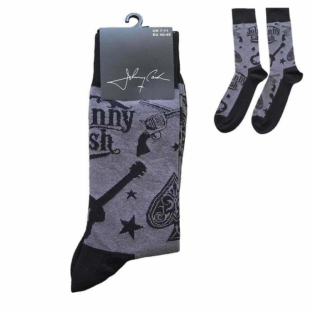 johnny-cash-guitars-and-guns-socks-1 Чорапи Johnny Cash - Guitars And Guns - Image 1