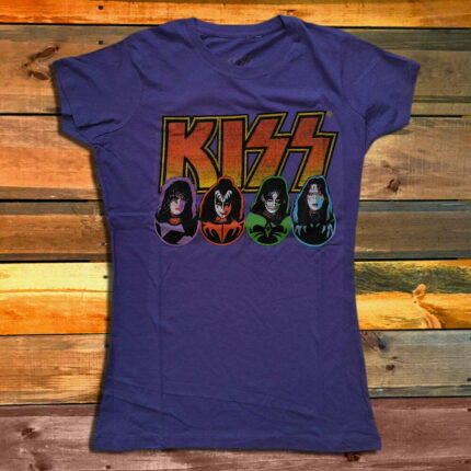 Дамска Тениска KISS - Logo & Faces
