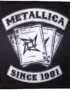 Нашивка Metallica Since 1981 (Cards)
