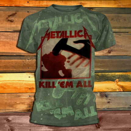 Тениска Metallica - Kill 'Em All - аll оver