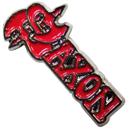 Значка Saxon - Red Logo