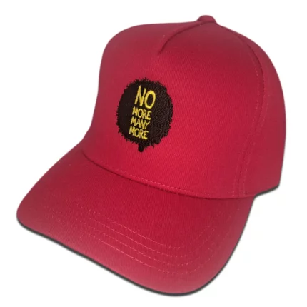 Шапка с козирка No More Many More red